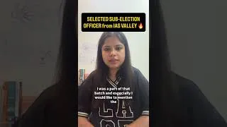 Thumbnail: SELECTED SUB-ELECTION OFFICER from IAS VALLEY 🔥 ❤️ | #iasvalley #70thbpsc #education #bpsc