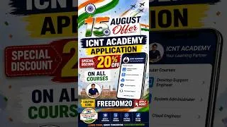 Thumbnail: 15 August Independence Day Offer 🇮🇳 | 20% OFF on All IT Courses | ICNT Academy | Code :- FREEDOM20