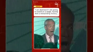 Thumbnail: "I am damned if I am going to stand on a stage, having won a resounding victory...Nigel Farage says