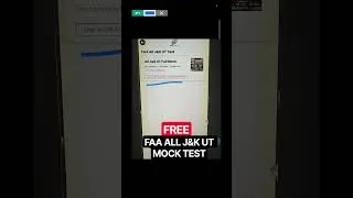 Thumbnail: ALL J&K UT Free Full Mock Test - FAA #financeaccountassistant  #jkssb #accountancy @IGCLASSES_