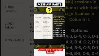 Thumbnail: QUIZ TIME ✅- Answer the Correct Option #jkssb #indianhistory #gk