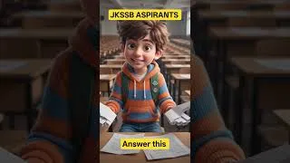 Thumbnail: DAILY QUIZ - Answer It 👇👇 #gk #jkssb #upsc #jammukashmir