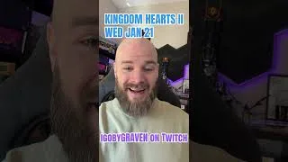 Thumbnail: KINGDOM HEARTS II BLIND PLAY WEDNESDAY, JANUARY 21. igobygravenLIVE on YouTube! #kingdomhearts2