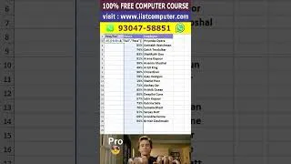 Thumbnail: Grade scores in 5 seconds | excel full course | free computer course | best computer course | free