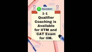Thumbnail: 🔥IIT Madras Online Degree Coaching | 1-1 | All Subjects | One teacher One Student | #iitmadras