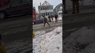 Thumbnail: ICE Agent Slips on Ice in Minneapolis During Crowd Confrontation