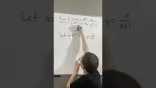 Thumbnail: Prove for all positive x, there is a positive y such that y^2 is less than x #proofs #maths #numbers