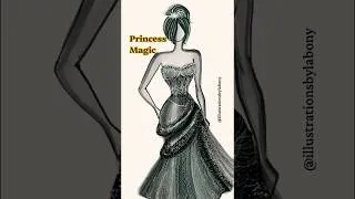 Thumbnail: #glitter #princessdress #dressdrawing #procreate #fashionillustration #shorts#magic#aesthetic#dress