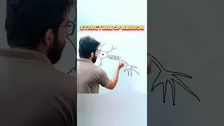 Thumbnail: Neuron Easy to Draw | Neuron Easy Drawing for Biology Students | Biology Shorts #shorts