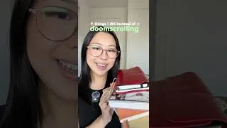 Thumbnail: things i did instead of doomscrolling ⭐️