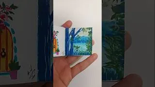 Thumbnail: A rainy day watercolor drawing 🎨#shorts