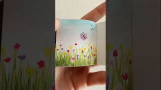 Thumbnail: Watercolor Flowers #shorts #drawing