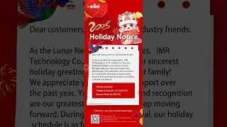 Thumbnail: Holiday Notice   #happynewyear #IMR #IMD #IME