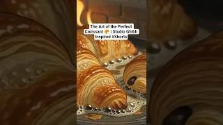Thumbnail: The Art of the Perfect Croissant 🥐 | Studio Ghibli Inspired #Shorts