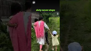 Thumbnail: assam teacher carries twins while on census duty #shorts