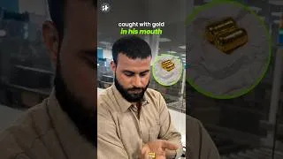 Thumbnail: dubai passenger caught hiding suspected gold in his mouth #shorts
