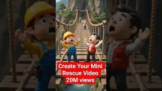 Thumbnail: These AI Mini Rescue Videos Are Going VIRAL Everywhere 🤯🔥 #aianimation #chatgpt #viralvideos #ai