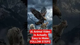 Thumbnail: These AI Animal Videos Are Getting MILLIONS of Views 🤯🔥 #aianimation  #aigenerated #aitool #aivideo