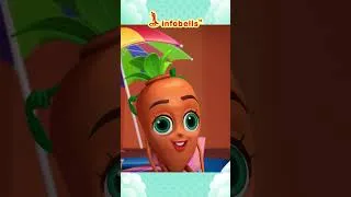Thumbnail: ದೊಡ್ಡ ಬದನೆಕಾಯಿ, ತೆಳುವಾದ ಬೆಂಡೆಕಾಯಿ - Vegetable Song | Kannada Rhymes for Kids | Infobells #kidssongs