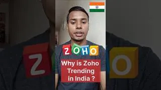 Thumbnail: Why Zoho is Trending in India! Zoho Zia AI vs Microsoft and ChatGPT #zoho #ai #trending #shorts