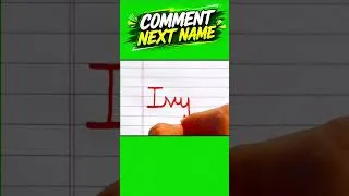 Thumbnail: Ivy name design for my Ukranian friend | #shorts #name #nameart #ukraine #india #namedesign