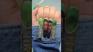 Thumbnail: Trying Raising Kanan NAILS for the first time 💰💵 #nailart