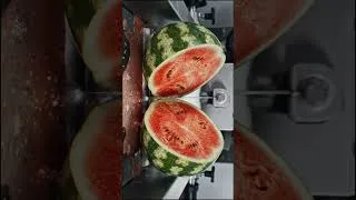 Thumbnail: Watermelon cutting machine gone absolutely wild #satisfying #machine