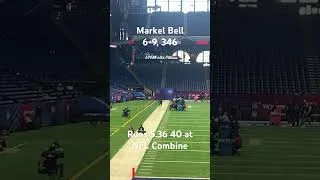 Thumbnail: Miami OL Markel Bell Runs the 40 at the NFL Scouting Combine