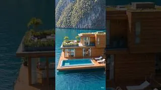 Thumbnail: Luxury Floating House in the Middle of Paradise 🌊🏡 #Shorts