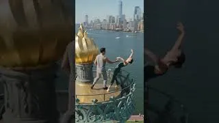Thumbnail: Interpretive Dance on The Statue of Liberties Torch-What next? #ai #notreal