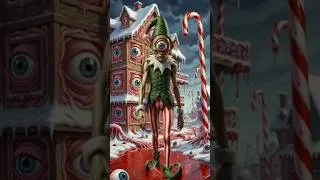 Thumbnail: A day in the lifevof a bloody Christmas Elf, Remix of AI video.