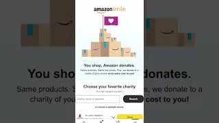 Thumbnail: Amazon Smile Tutorial!