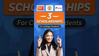 Thumbnail: Top 3 Scholarships for College Students 2026 | Bharti Airtel, AICTE, Education Future