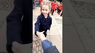 Thumbnail: Princess Charlotte is very happy when she is invited to shake hands❤️✨     #short #shorts