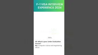 Thumbnail: F1 Visa Interview Experience May 2024  #f1visainterview #f1visa  #shorts #shortsvideo