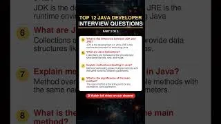 Thumbnail: #InterviewGuide Java Developer Interview Questions #Shorts