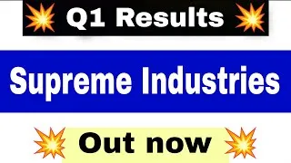 Thumbnail: Supreme Industries Q1 Results 2026 | Supreme Industries Results Today | Supreme Industries |
