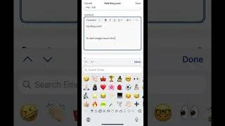 Thumbnail: Adding a blog post via the Shopify mobile app