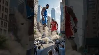 Thumbnail: Big man playing basketball #trendingshorts #basketballhighlights all