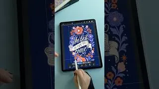 Thumbnail: Turning iPad calligraphy into a finished piece in Procreate ✨