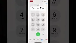 Thumbnail: I’m on 4% Battery | IPhoneDial #shorts