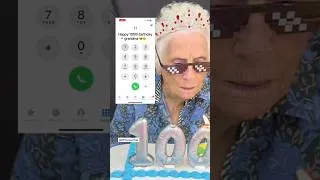 Thumbnail: Happy 100th Birthday Grandma | IPhoneDial #shorts