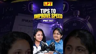 Thumbnail: How to Improve Your Speed for IPMAT 2027? ⚡| IPMAT Indore AIR 3 Vidushi Shares Her Tips! #ipmat2027