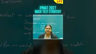 Thumbnail: IPMAT 2027 Mock Test Strategy 🎯 | How to Approach Mocks the RIGHT Way! #shorts #ipmat2027