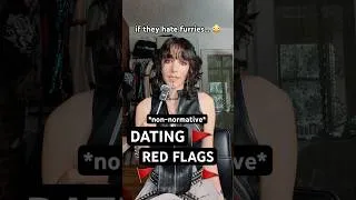 Thumbnail: non-normative dating red flags 🚩 #dating #androgynous #redflags #relationships #queer #alternative