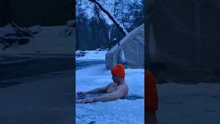Thumbnail: Winter SOLO Camping – Hot Jacuzzi & Ice Bathing ASMR 🧊🔥