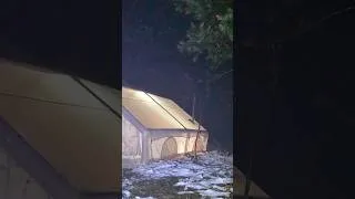 Thumbnail: Caught in a Heavy Rainstorm With My Dog | Hot Tent Rain Camping #camping