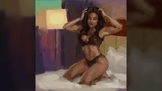 Thumbnail: Digital Figure Painting Lingerie Timelapse #shorts