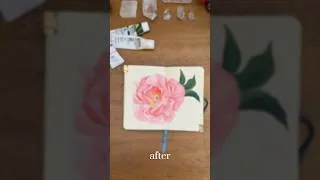 Thumbnail: A Peony in My Sketchbook 🎨
