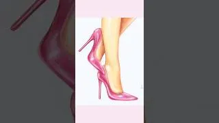 Thumbnail: #oilpastel #highheels #shorts